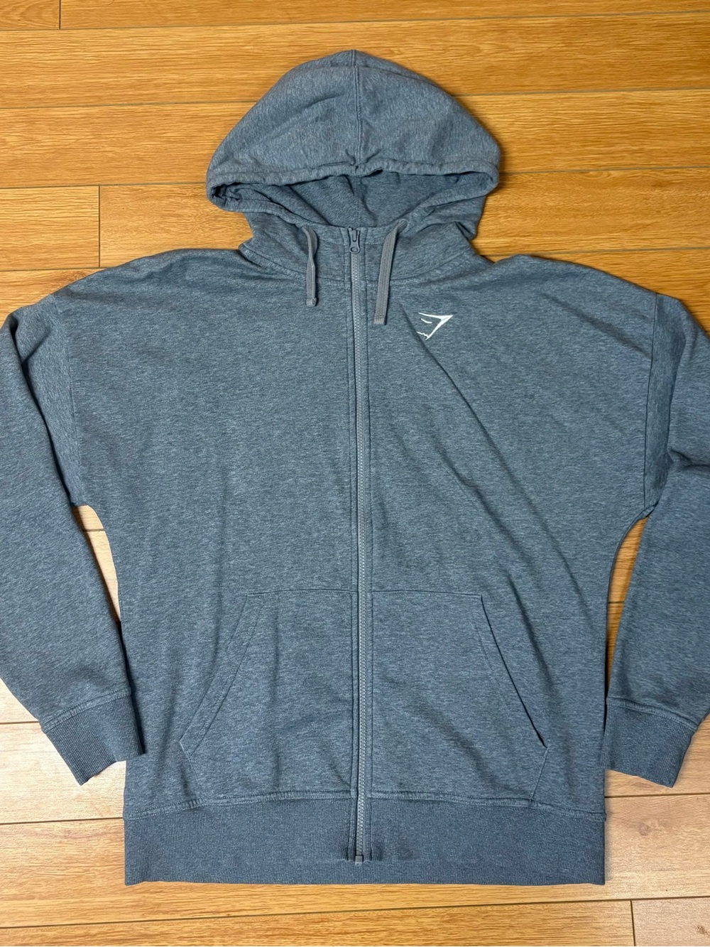 Gymshark Heather Gray Full-Zip Hoodie